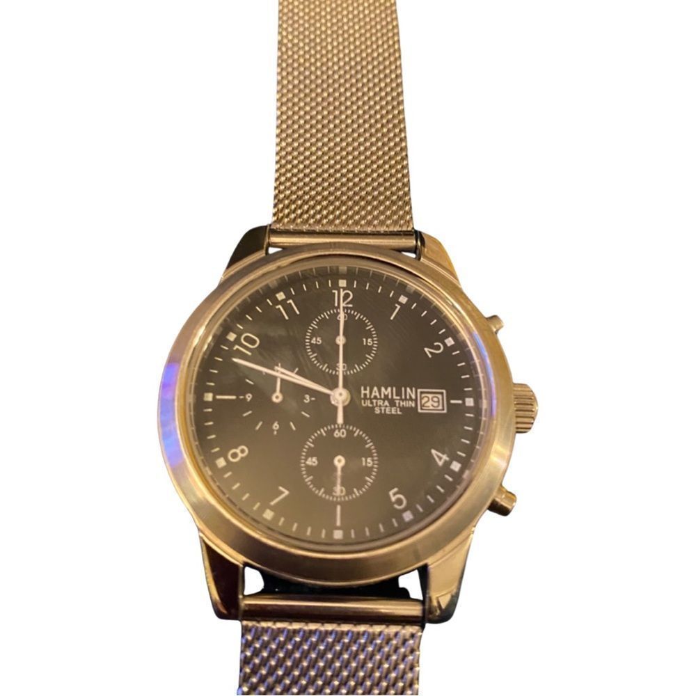 Men’s Hamlin Ultra Thin Steel Watch